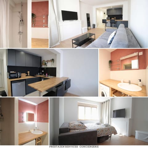 Shower, Bed, TV and multimedia, Coffee/tea facilities, Kitchen or kitchenette, Living room, Photo of the whole room, Seating area, Dining area, Bedroom, Parking, hair dryier, internet, microwave, oven, washing machine