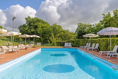 Property building, Living room, Swimming pool