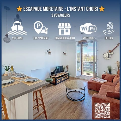 Duplex lumineux et rénové-Vue Seine-Tout à pied Apartment in Île-de-France