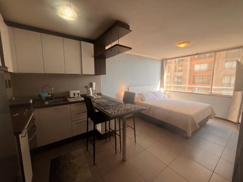 Bed, Kitchen or kitchenette, Dining area, Bedroom
