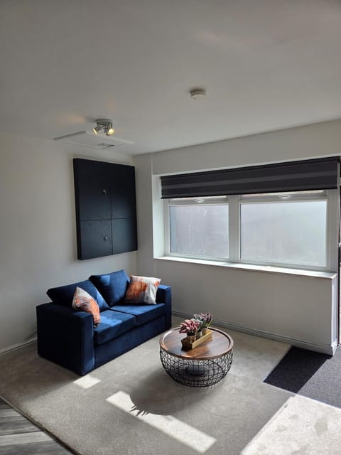 Bed, Living room, Seating area