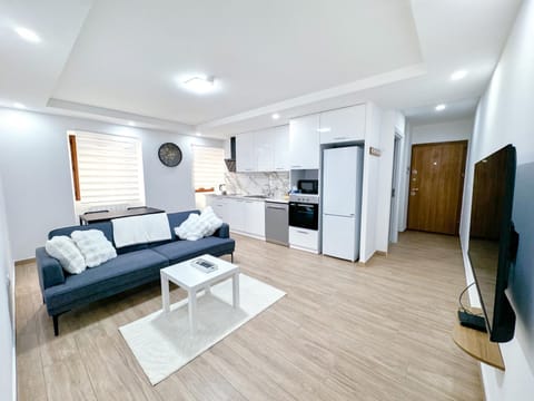 TV and multimedia, Kitchen or kitchenette, Living room, Dining area, stove