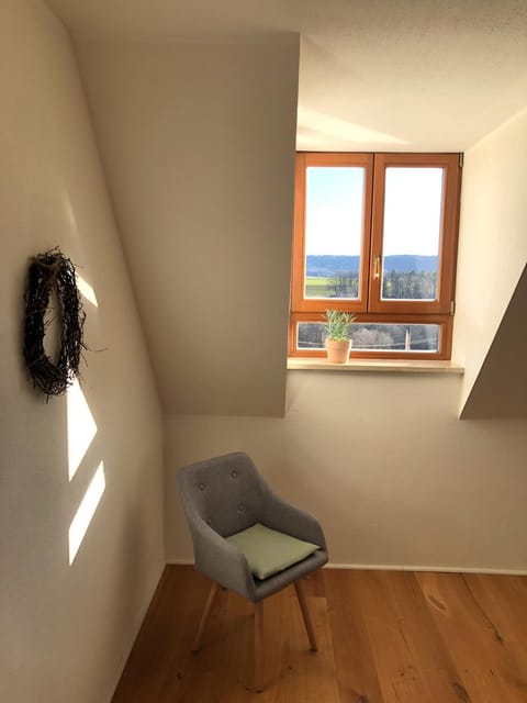 Natural landscape, Seating area, Bedroom
