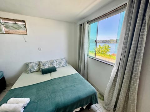 Bed, Natural landscape, Bedroom, Sea view, towels