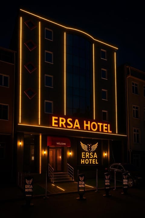 Property building, Off site, Night, Property logo or sign