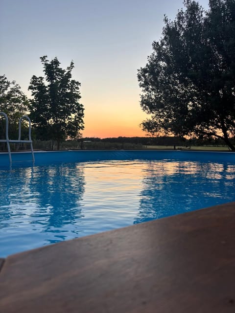 Swimming pool, Sunset