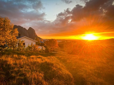 Reinefjorden Family House with Jacuzzi Villa in Lofoten