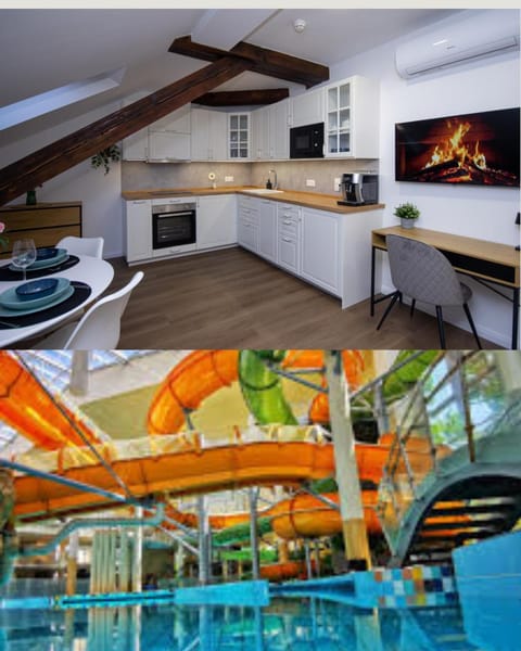 Kitchen or kitchenette, Swimming pool