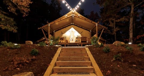 Incredible Rustic Tented Cabin with Fire Pit in Gatlinburg, Tennessee Cabin in Gatlinburg