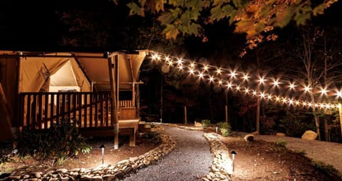 Incredible Rustic Tented Cabin with Fire Pit in Gatlinburg, Tennessee Cabin in Gatlinburg