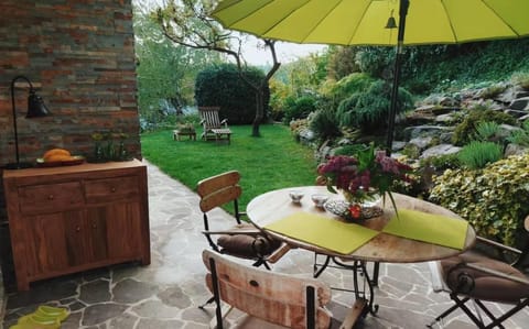 Patio, Spring, Day, Garden, Garden, Balcony/Terrace, Seating area, Garden view