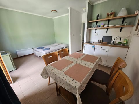 Kitchen or kitchenette, Living room, Dining area