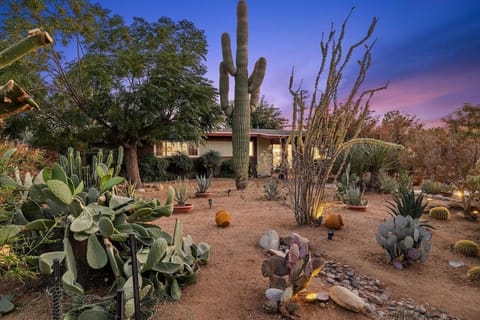Tranquil Gardens Soaking Pool Ember Stone House in Yucca Valley