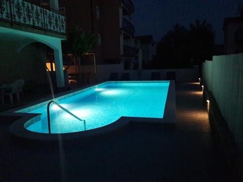 Night, Swimming pool, Swimming pool