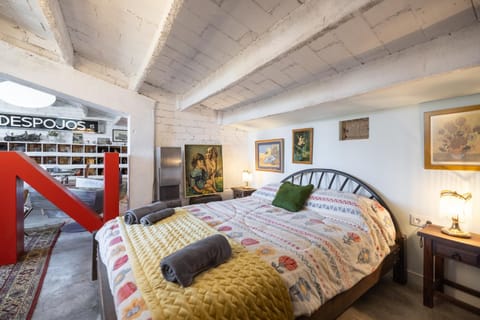 Property building, Living room, Bedroom