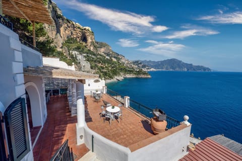 Property building, Patio, Natural landscape, View (from property/room), Balcony/Terrace, Mountain view, Sea view