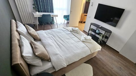 Bed, TV and multimedia, Photo of the whole room, Evening entertainment, Bedroom