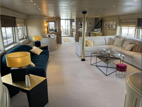 Riva 130 Docked boat in Cannes