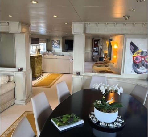 Riva 130 Docked boat in Cannes