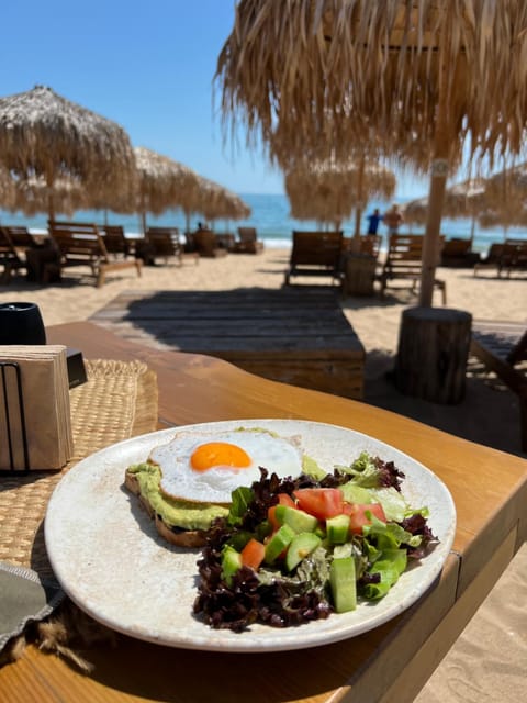 Day, Natural landscape, Food and drinks, Beach, Food, Sea view, Breakfast, Continental breakfast