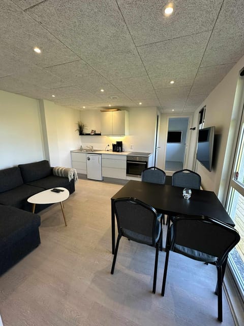 Living room, kitchen