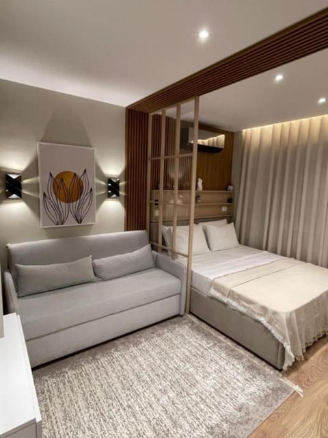 Bed, Living room, Photo of the whole room, Bedroom