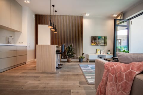 TV and multimedia, Kitchen or kitchenette, Living room, Seating area