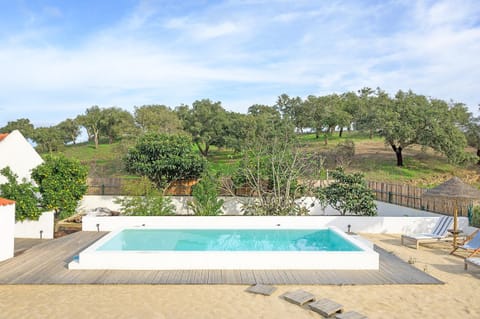 Property building, Living room, Swimming pool