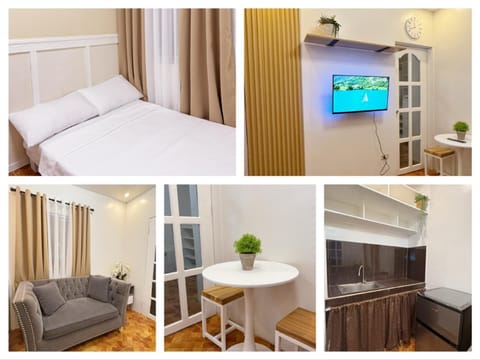 Bed, TV and multimedia, Kitchen or kitchenette, Living room, Seating area, Bedroom