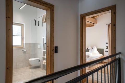 Shower, Bathroom, Bedroom, Mountain view, towels