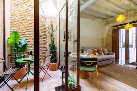 Patio, Living room, Dining area