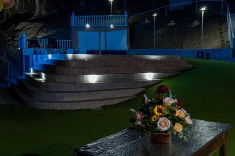 Night, Balcony/Terrace, Swimming pool
