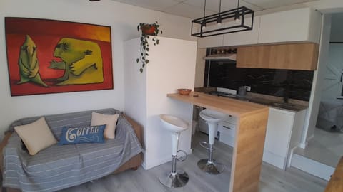 Kitchen or kitchenette, Living room, Dining area