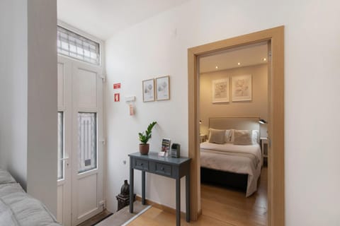 Property building, Living room, Bedroom