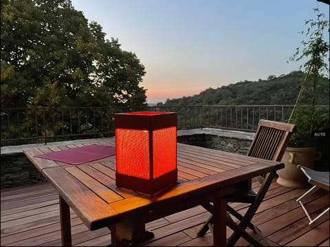 Day, Natural landscape, View (from property/room), Balcony/Terrace, Dining area, Mountain view