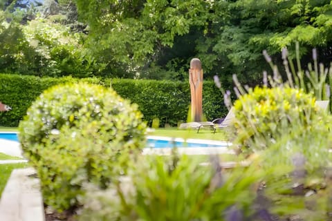 Property building, Living room, Swimming pool