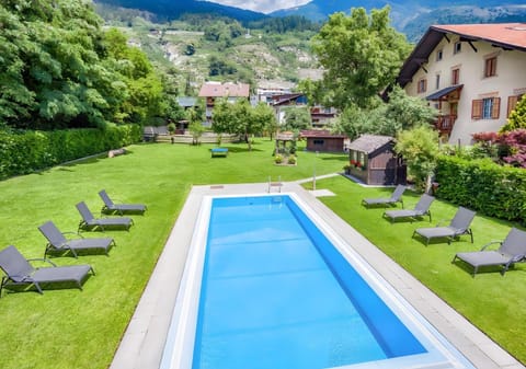 Property building, Living room, Swimming pool