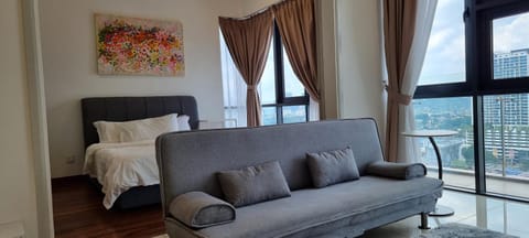 View (from property/room), Balcony/Terrace, Living room, Seating area