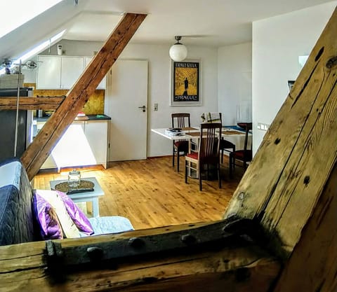 Kitchen or kitchenette, Living room, Dining area