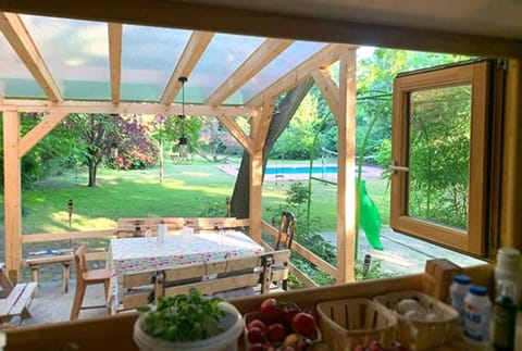 Spring, Day, Garden, Pool view, Swimming pool