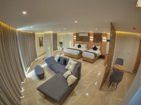 Bed, TV and multimedia, Living room, Photo of the whole room, Seating area, Bedroom