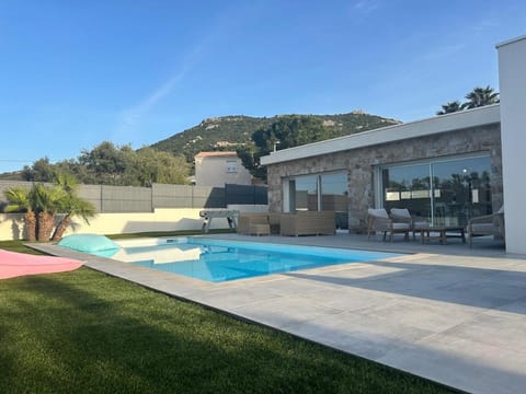 Patio, Natural landscape, Mountain view, Pool view, Swimming pool