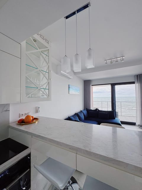 Kitchen or kitchenette, Dining area, stove