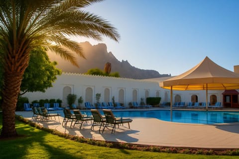Spring, Day, Natural landscape, Mountain view, Pool view, sunbed