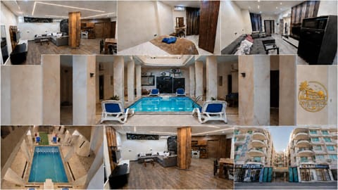 TV and multimedia, Living room, Seating area, Evening entertainment, Pool view, Swimming pool