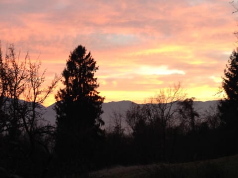 Natural landscape, Bedroom, Sunset