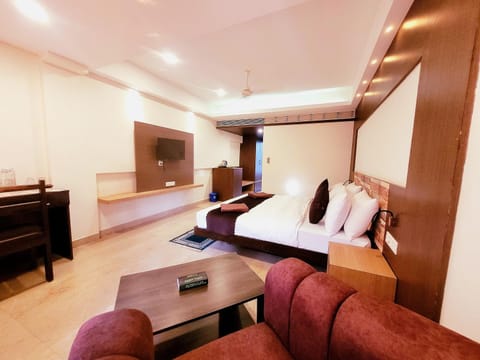 Bed, TV and multimedia, Living room, Photo of the whole room, Bedroom