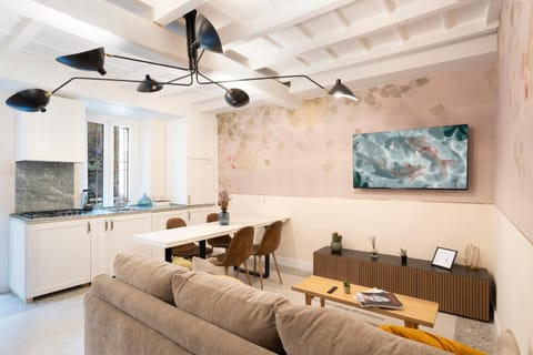 Kitchen or kitchenette, Living room, Dining area