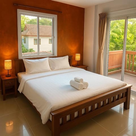 Balcony/Terrace, Bedroom, towels