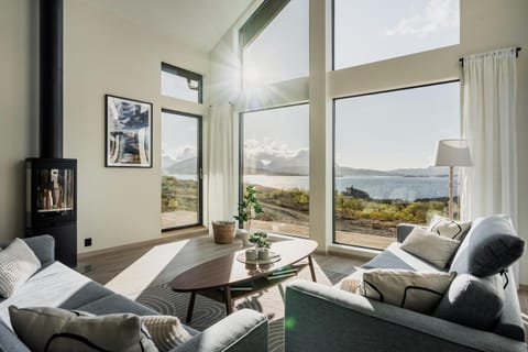 Living room, Seating area, Mountain view, Sea view
